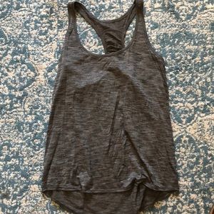 Grey racerback tank top